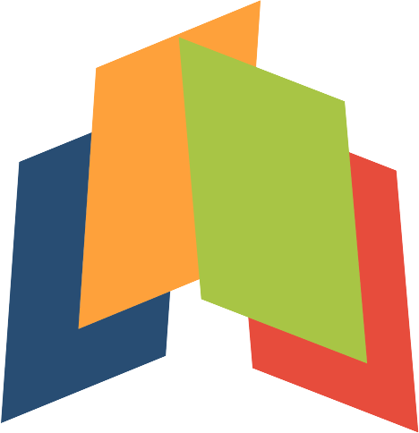 logotyp tej strony przedstawiający cztery kolorowe romby