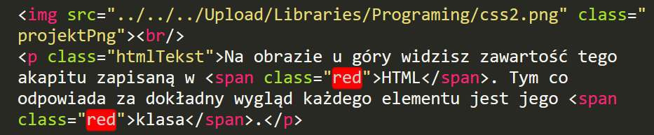 Przykład kodu HTML