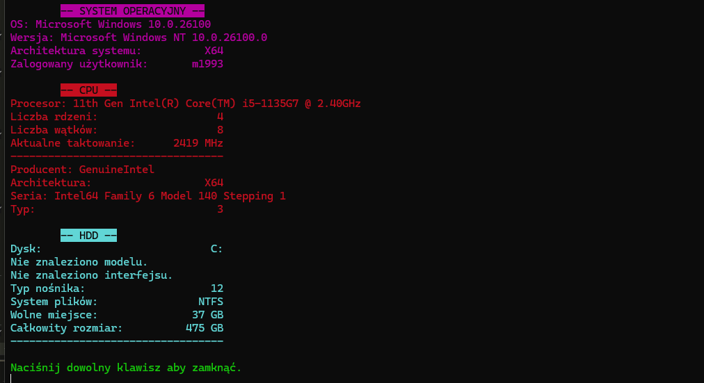 kod źródłowy programu napisanego w języku C#, C Sharp